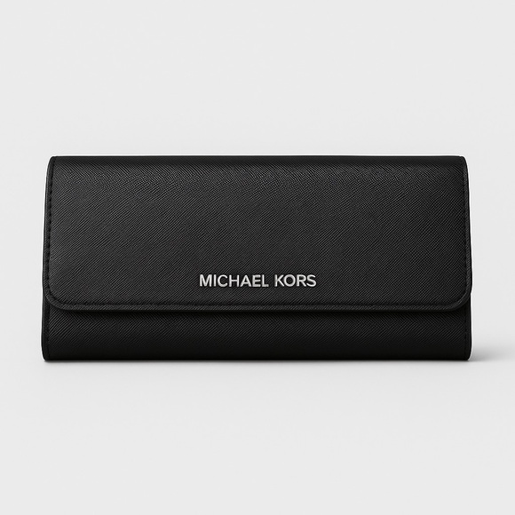 Michael Kors Handbags - Michael Kors Black Saffiano Leather Continental Wallet – Brand New With Tags